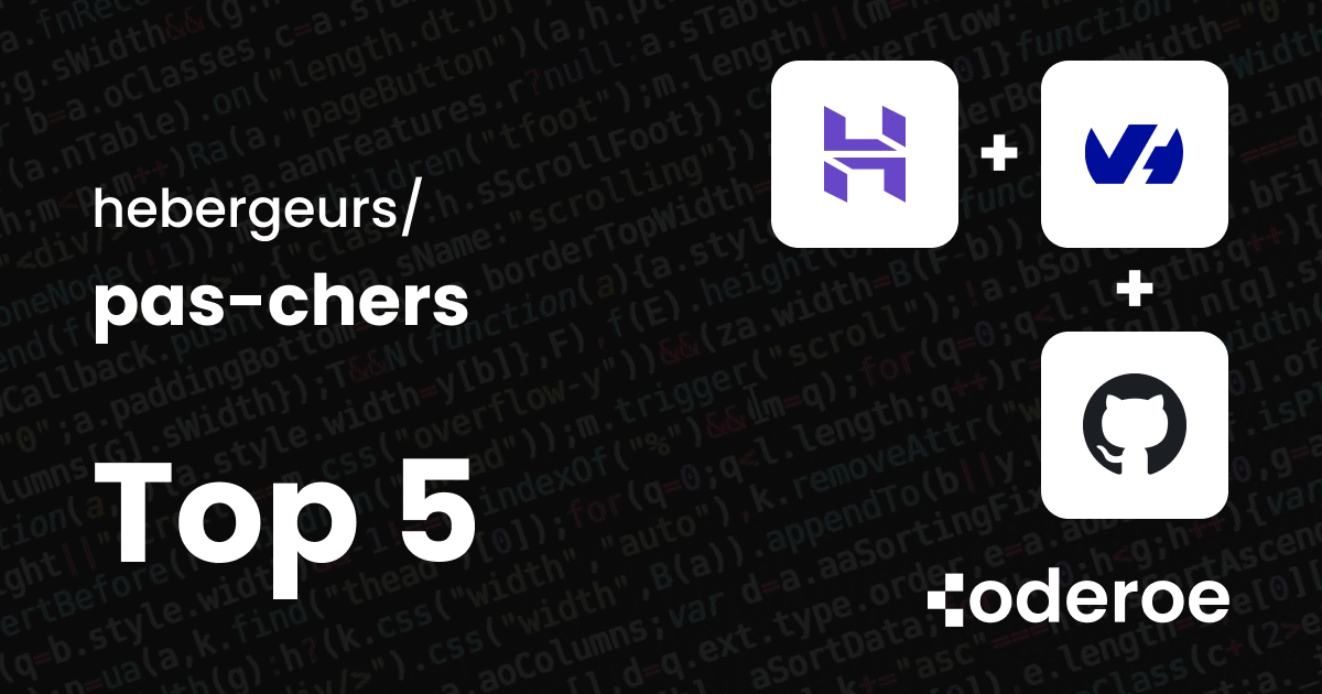 Déployer son projet : 5 hébergeurs pas chers pour un projet