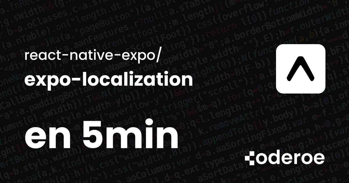 Configurer la traduction avec expo-localization dans Expo